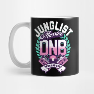 DNB - Junglist Massive (White/pink/teal) Mug